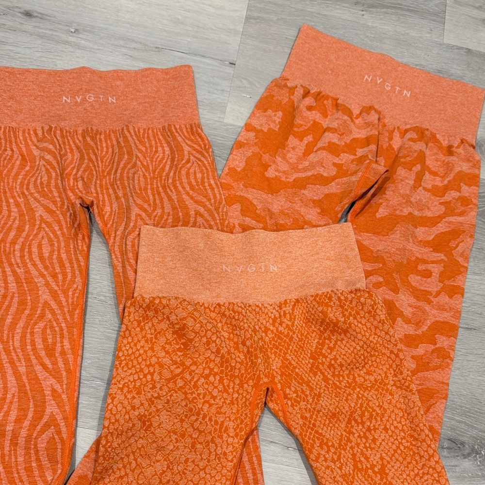 NVGTN Vibrant Orange Legging Bundle